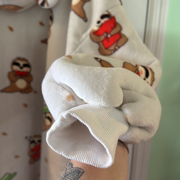 Three Poodle Oversized Wearable Blanket Hoodie Sloth Print Warm Cozy Winter Gift - Picture 10 of 11